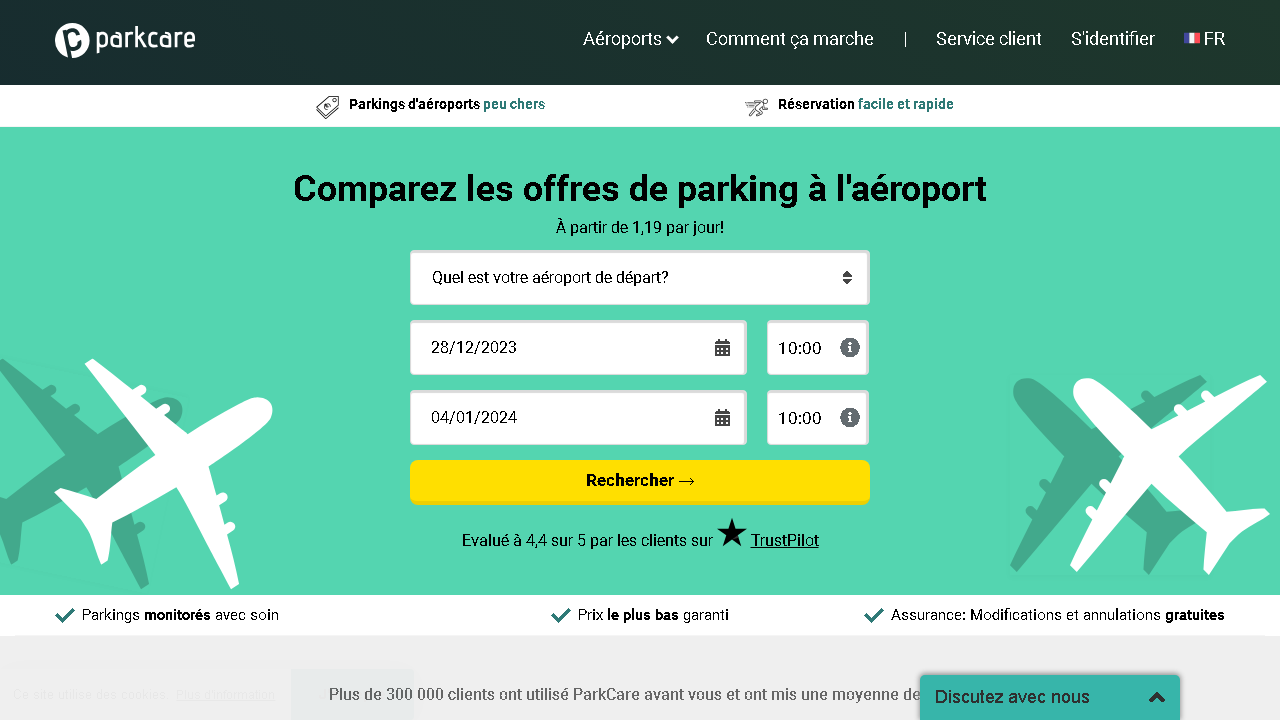 Capture d'écran de https://parkcare.fr